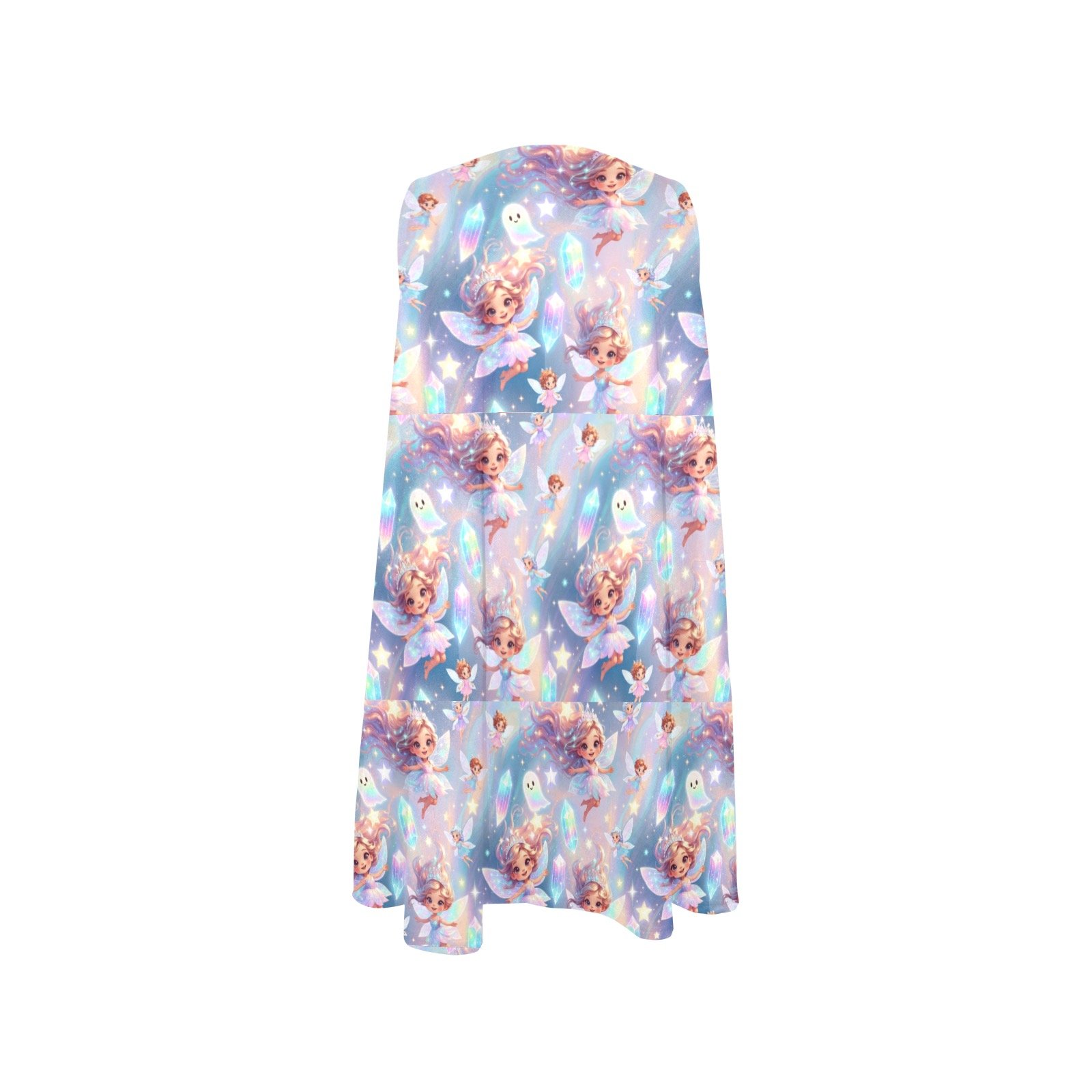Angels, Fairies, Crystals Print Womens Sleeveless Dress Sleeveless A-Line Pocket Dress - Image 4