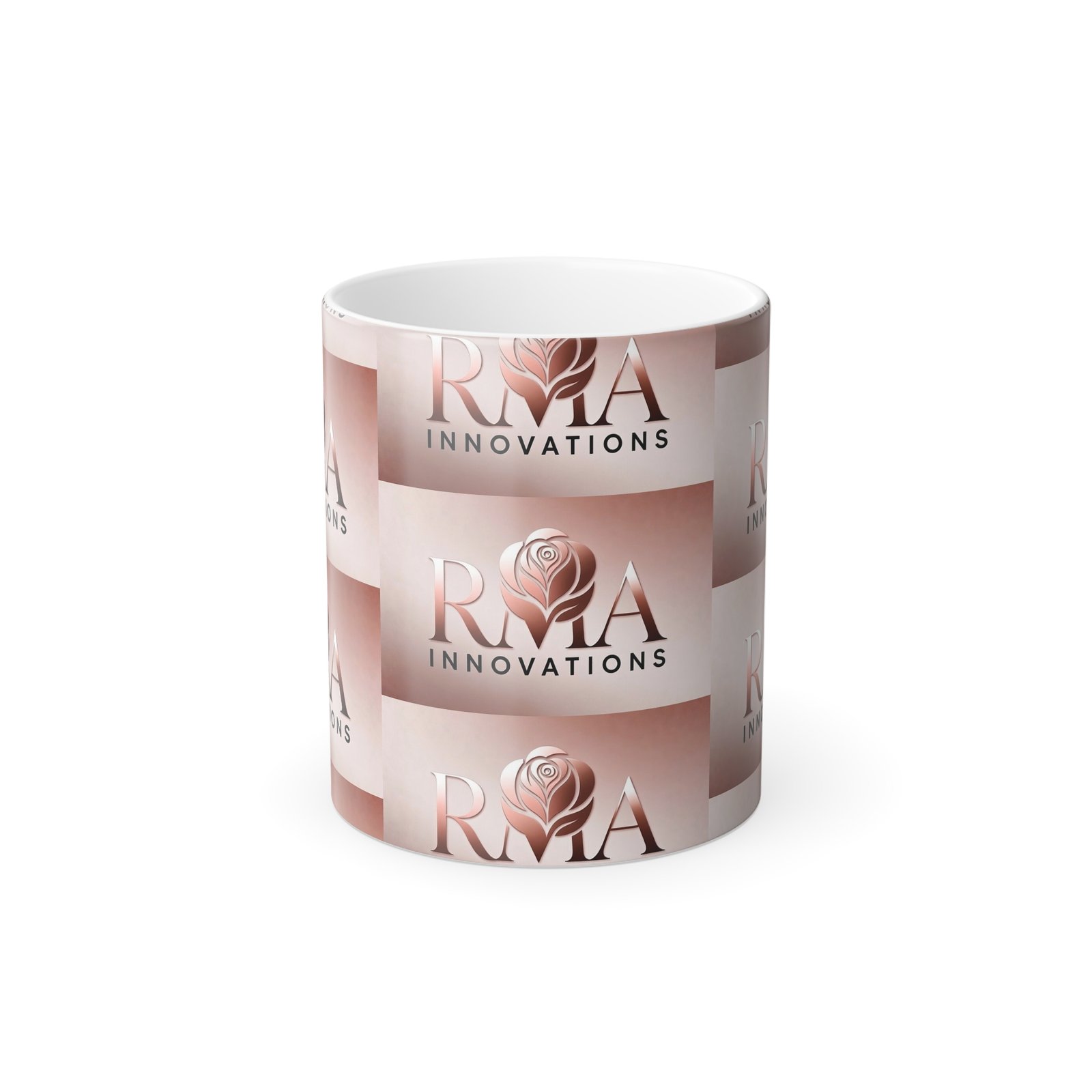 Color-Changing 11oz Mug — RMA Innovations Rose Logo - Image 2