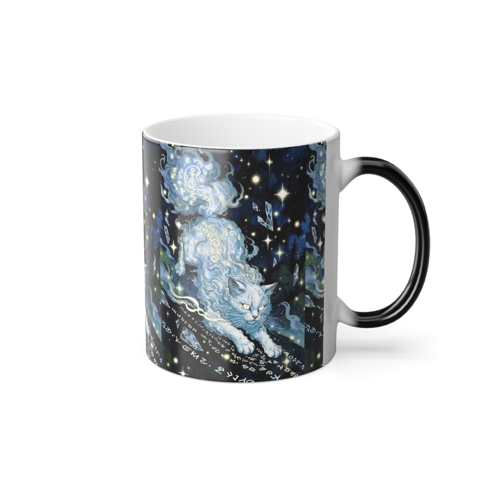 Mystical Cloud Cat Color Morphing Mug, 11oz - Image 5