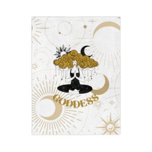 GODDESS White Velveteen Minky Blanket