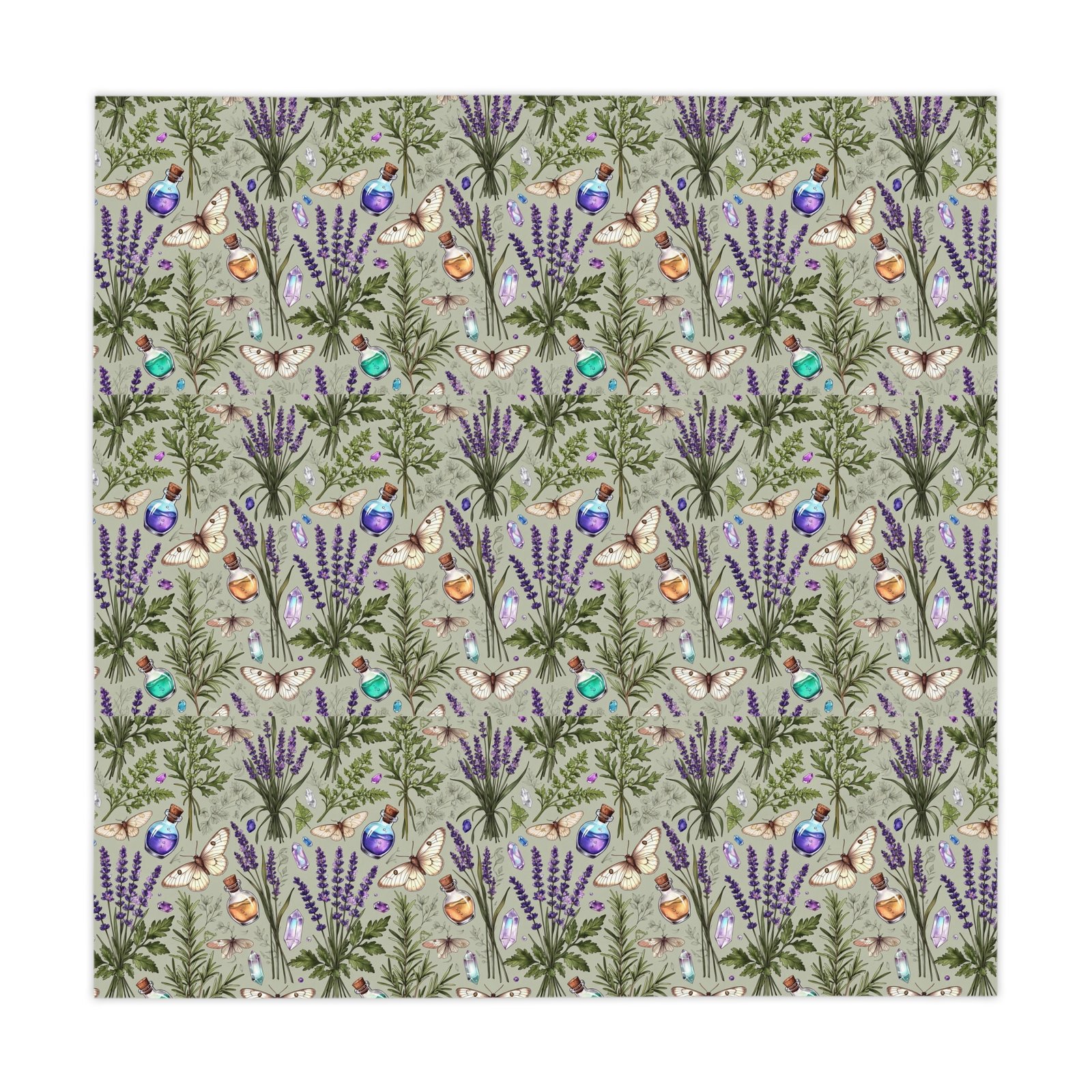 Lavender Butterfly Tablecloth — Floral Cottage Table Linen for Spring & Everyday - Image 2
