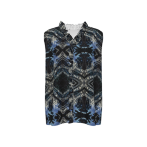 Design Women's Ruffle V-Neck Sleeveless Blouse