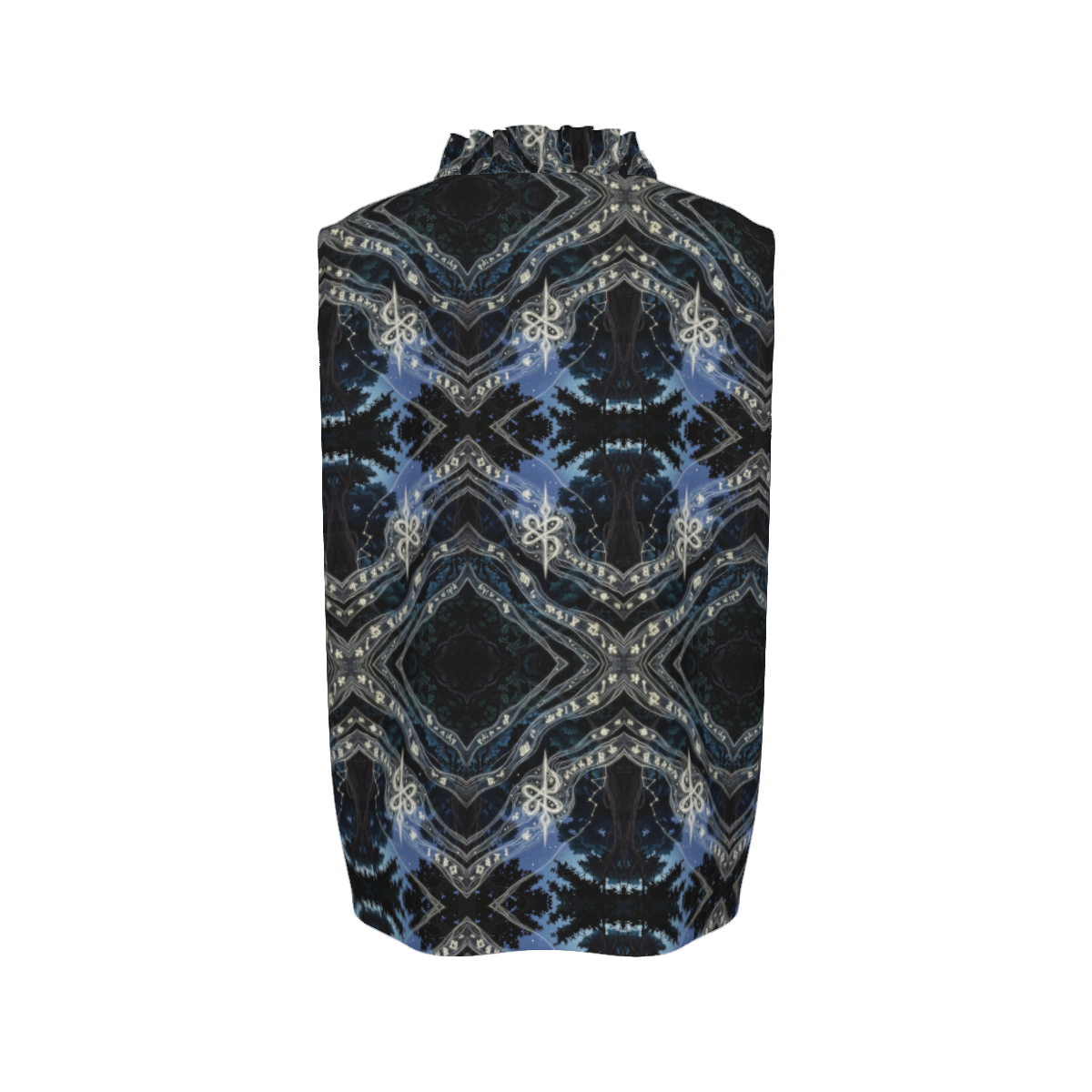 Design Women's Ruffle V-Neck Sleeveless Blouse - Image 2