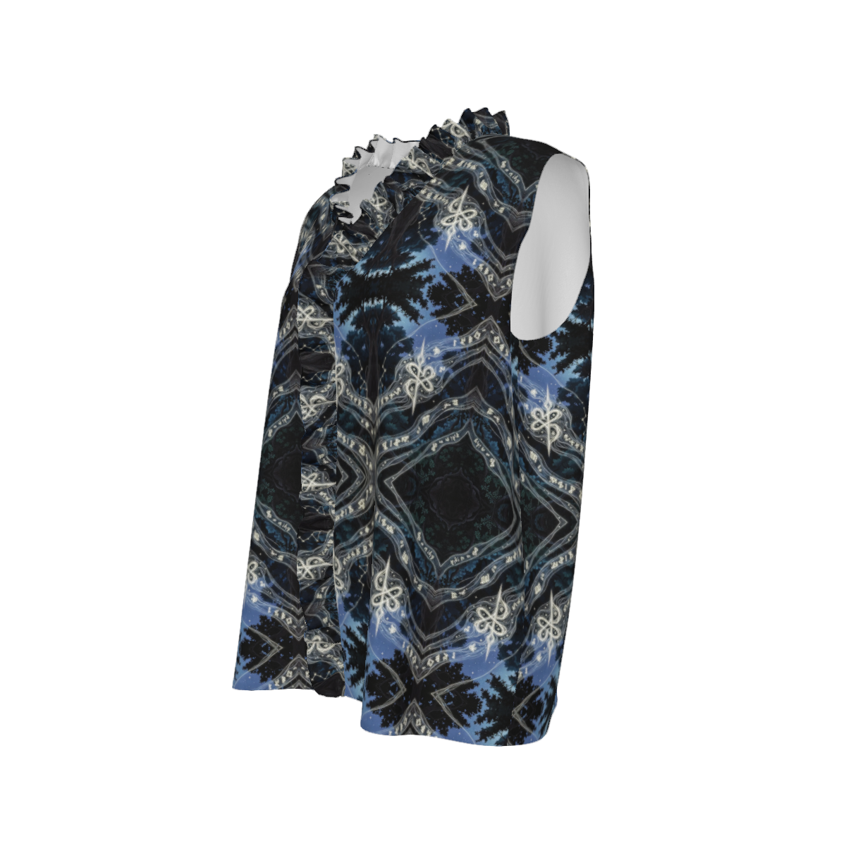 Design Women's Ruffle V-Neck Sleeveless Blouse - Image 5