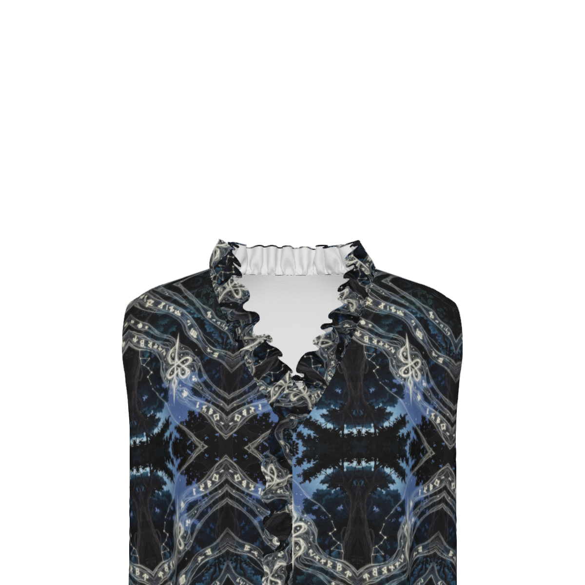 Design Women's Ruffle V-Neck Sleeveless Blouse - Image 6