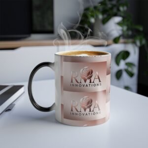 Color-Changing 11oz Mug — RMA Innovations Rose Logo