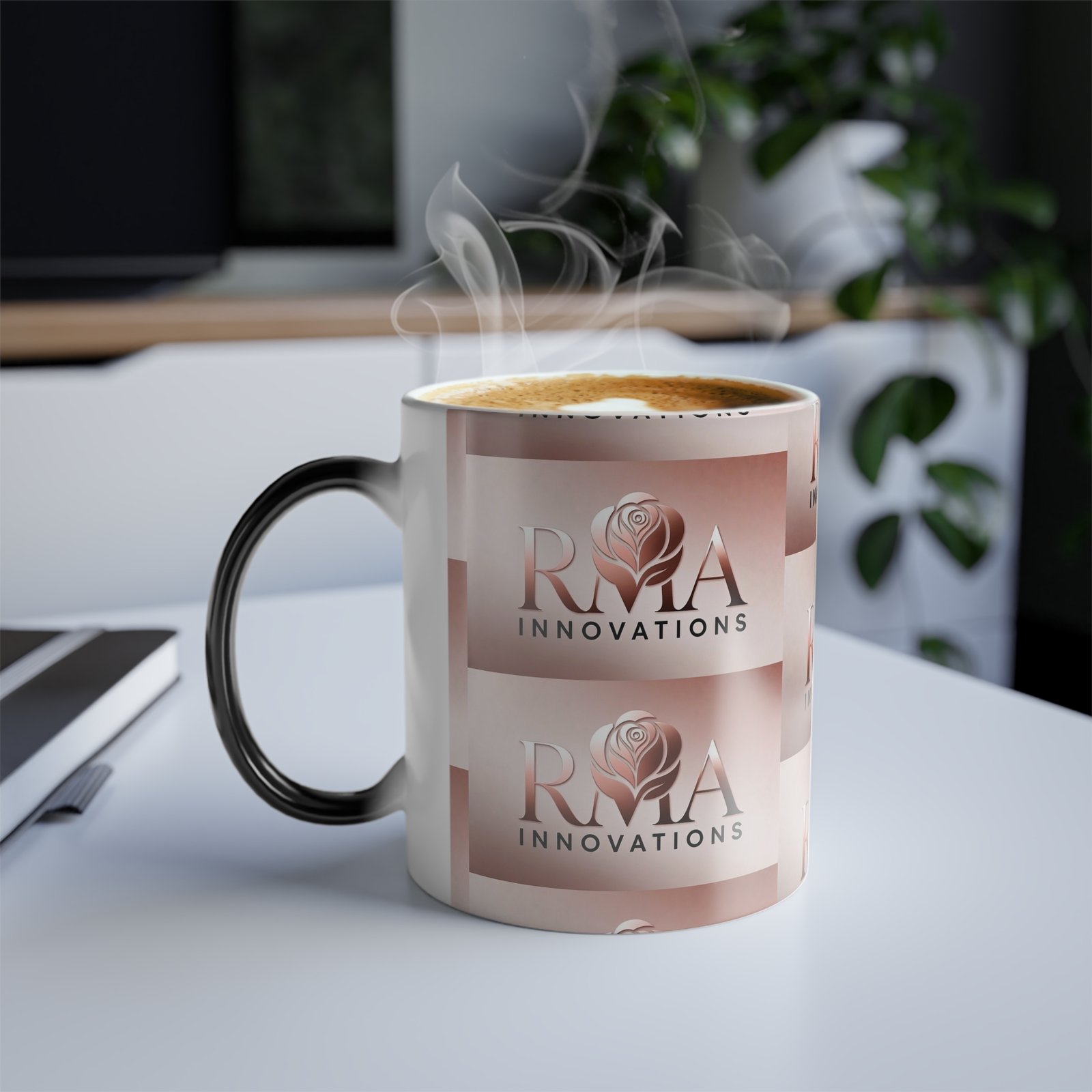 Color-Changing 11oz Mug — RMA Innovations Rose Logo