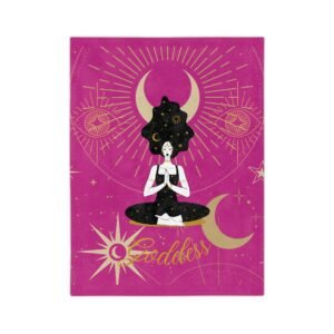 DH GODDESS Bright Pink Velveteen Minky Blanket